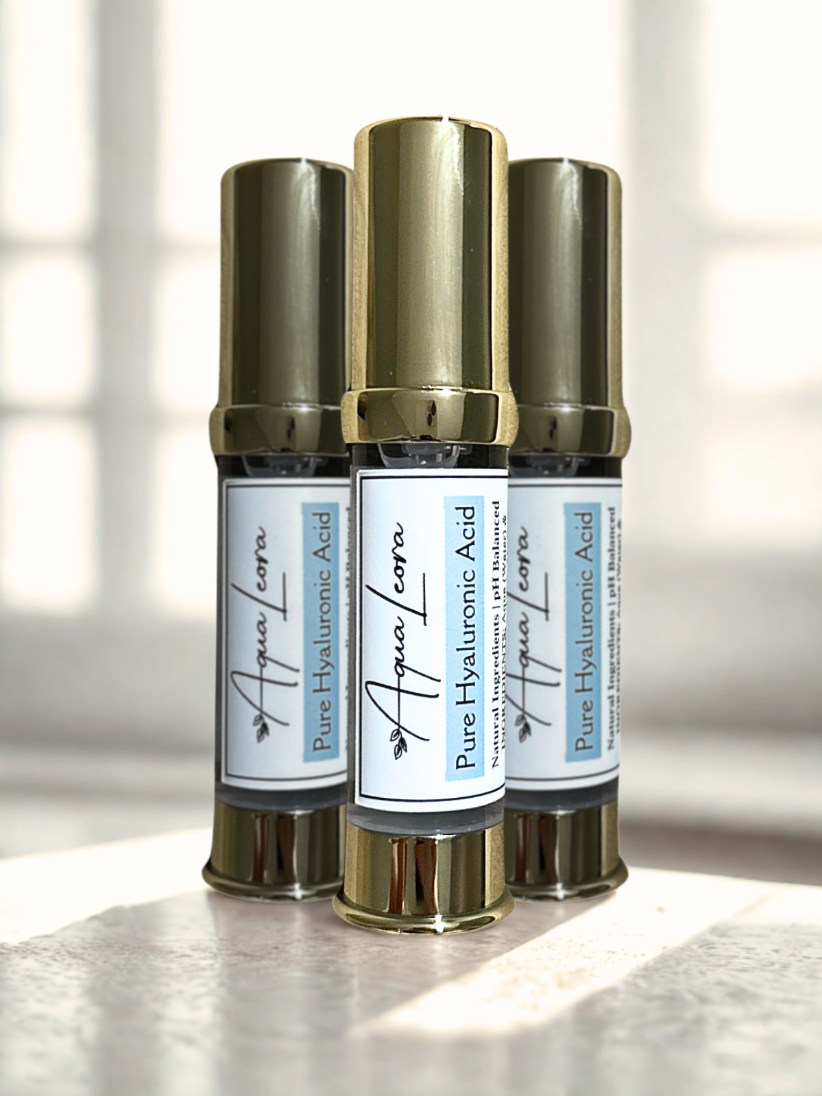 Pure Hyaluronic Acid Serum 3 Pack AquaLeora