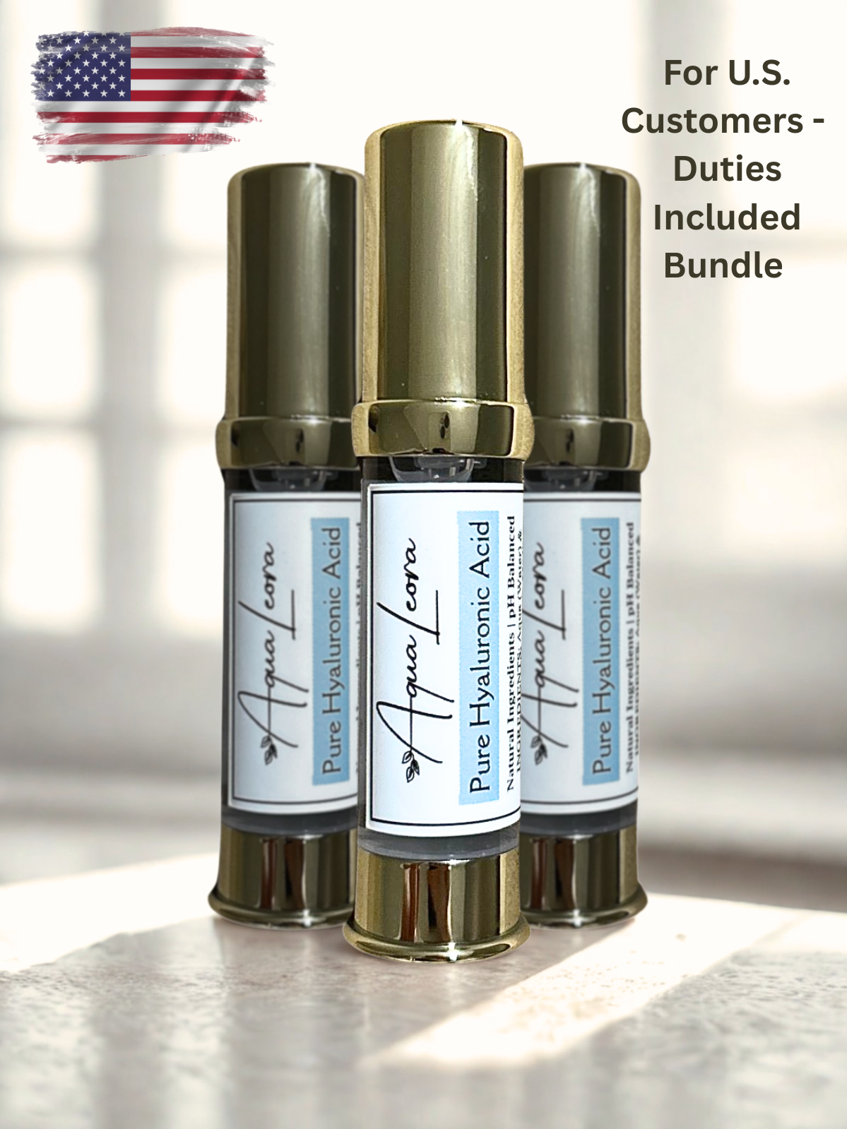 Pure Hyaluronic Acid Serum (3 Pack) (Including Duties & Fees in Price)